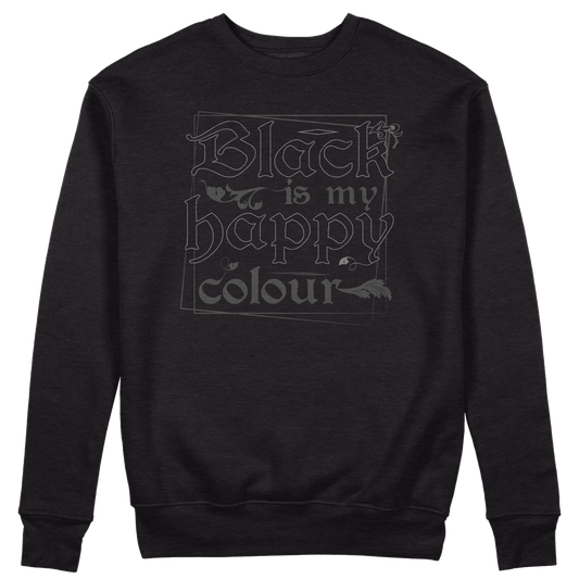 CUC GIROCOLLO Black is my happy colour -  Unisex - Moda - Nero - Divertente -  #chooseurcolor