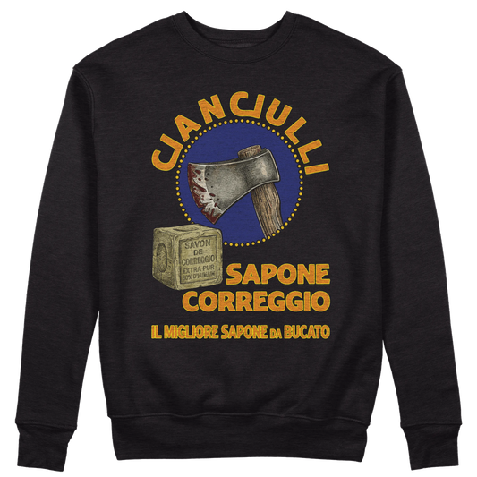 CUC GIROCOLLO SAPONE CORREGGIO -  Unisex - PERSONAGGI FAMOSI - Cianciulli - Poster anni 60 - Black Humor - Satira - Serial Killer -  #chooseurcolor