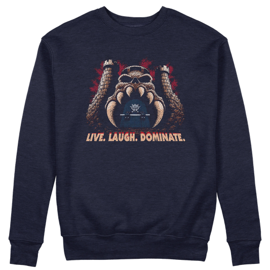 CUC GIROCOLLO LIVE LAUGH  DOMINATE -  Unisex - FILM - Divertente - CARTOON - HE MAN - MASTERS -  #chooseurcolor
