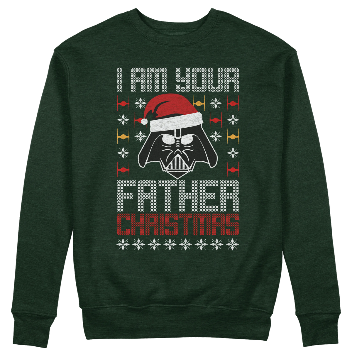 CUC GIROCOLLO I AM YOUR FATHER CHRISTMAS -  Unisex - NATALE - PERSONAGGI FAMOSI - Divertente - Regalo - Star Wars -  #chooseurcolor