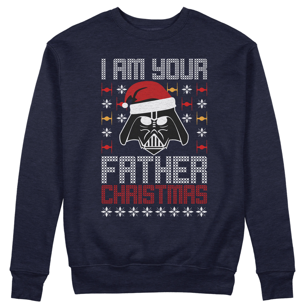 CUC GIROCOLLO I AM YOUR FATHER CHRISTMAS -  Unisex - NATALE - PERSONAGGI FAMOSI - Divertente - Regalo - Star Wars -  #chooseurcolor