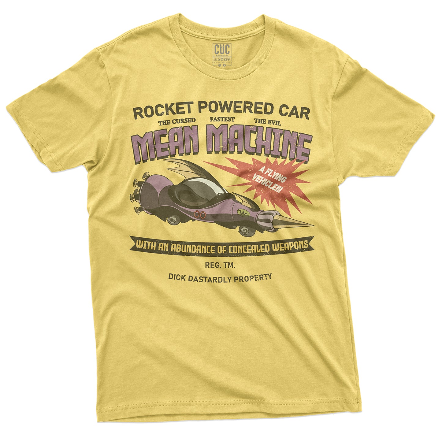 CUC T-Shirt  MEAN MACHINE- Dick & Muttley - Wacky - #chooseurcolor