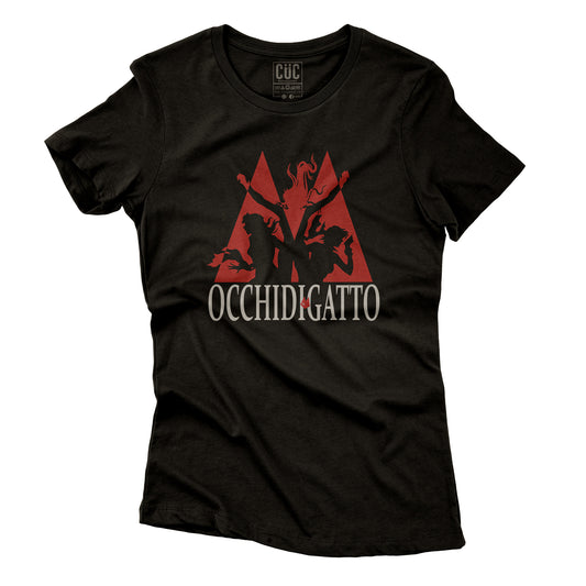 T-Shirt CAT'S EYE 2 - Occhi di Gatto - Minimal Red #chooseurcolor