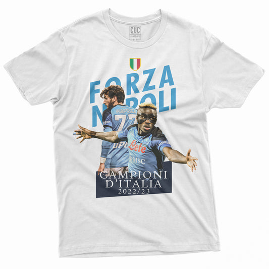 CUC T-Shirt NAPOLI - Top Players - Campioni d'Italia - Calcio  #chooseurcolor - CUC chooseurcolor