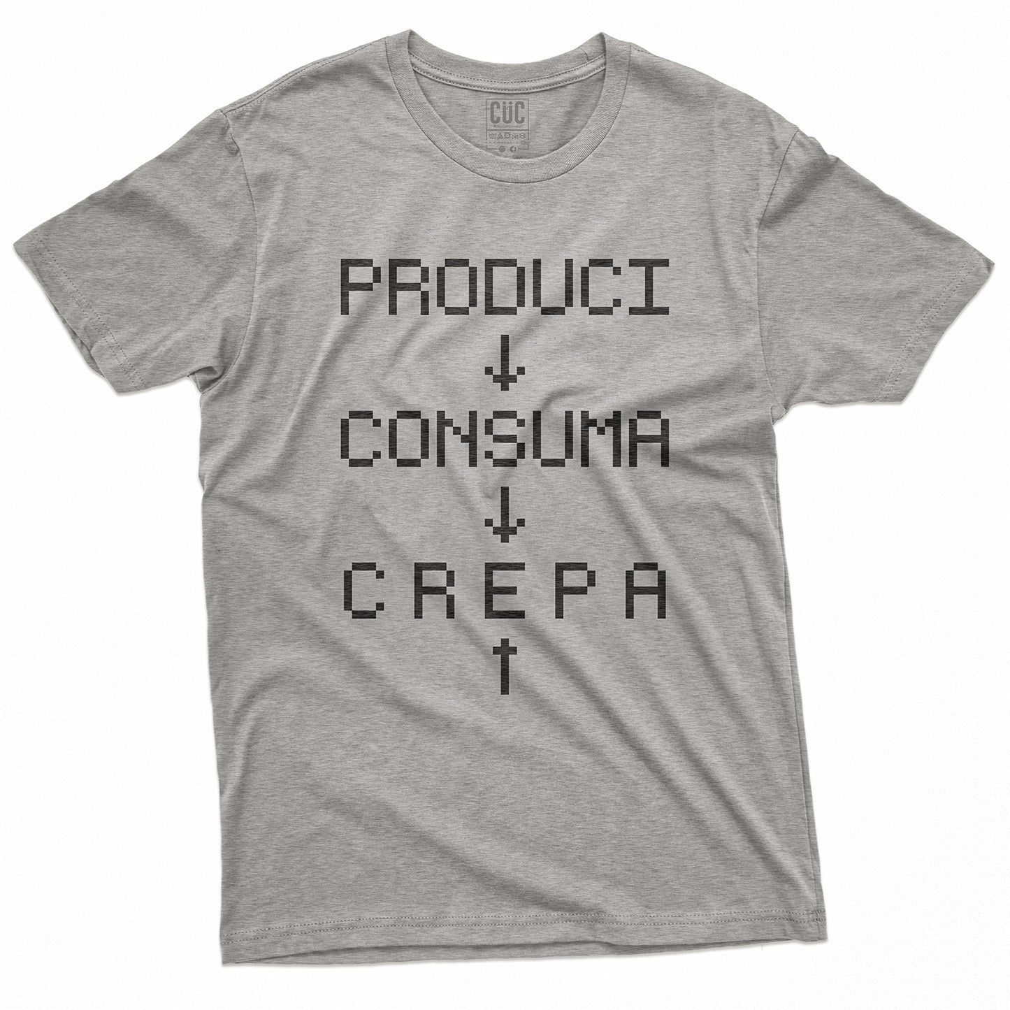 CUC T-Shirt PCC - Produci Consuma Crepa - CCCP - Grafica Punk Rock Alternativa  #chooseurcolor