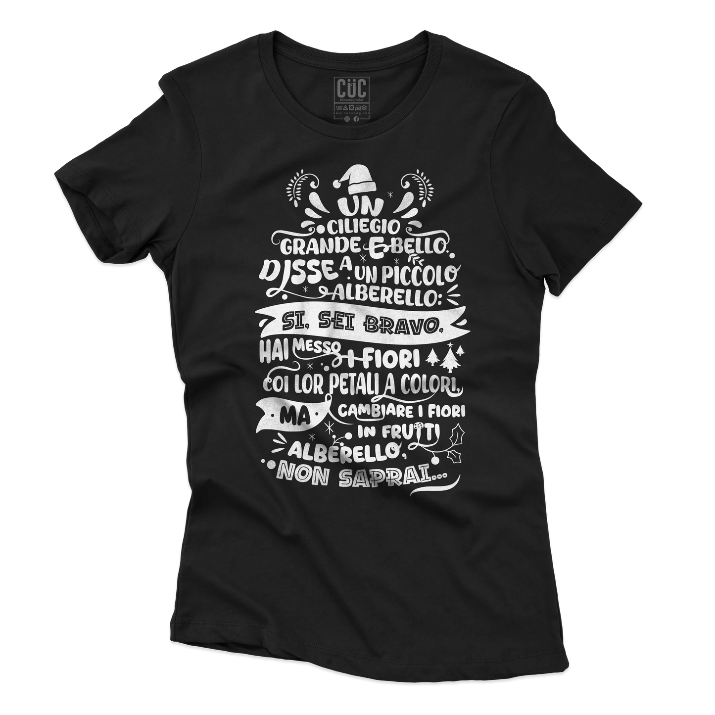 CUC T-SHIRT Poesia Natalizia Mariangela - FILM Fantozzi - Cult -  #chooseurcolor