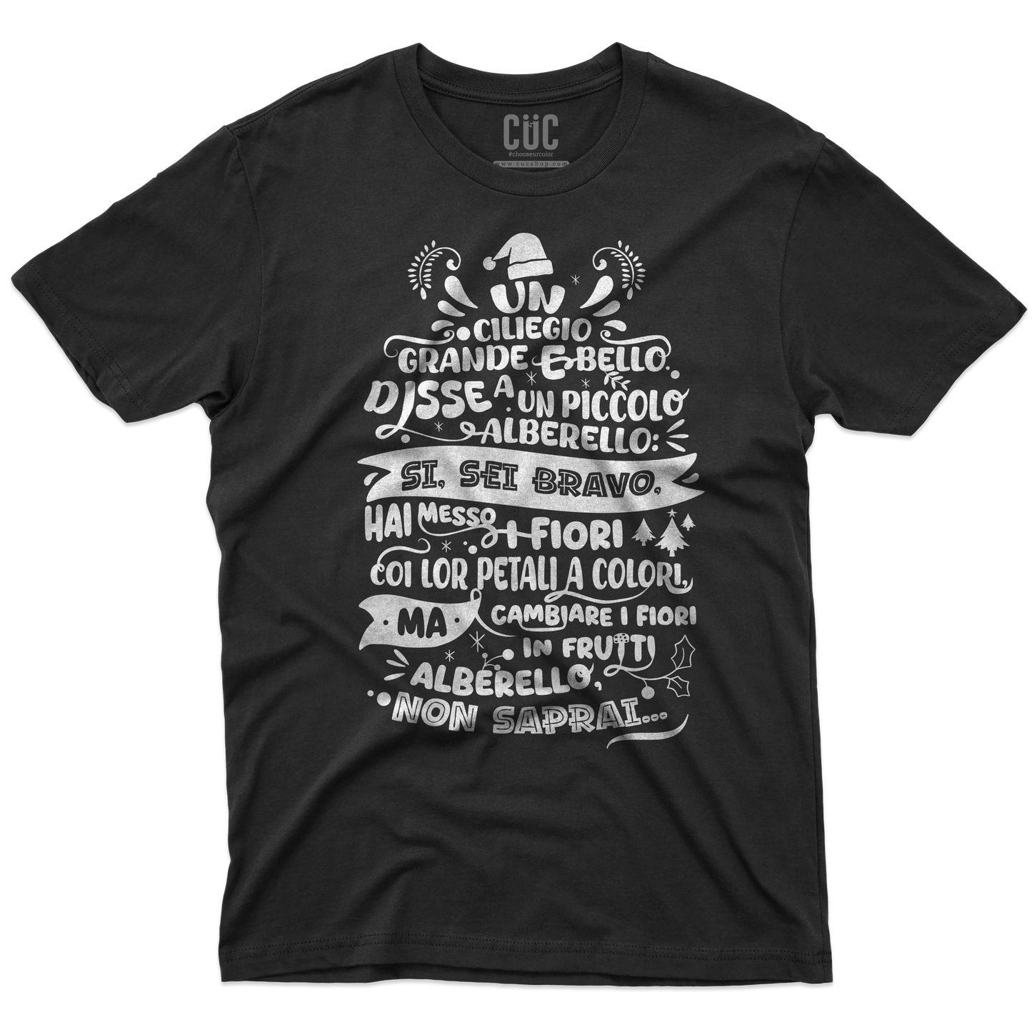 CUC T-SHIRT Poesia Natalizia Mariangela - FILM Fantozzi - Cult -  #chooseurcolor