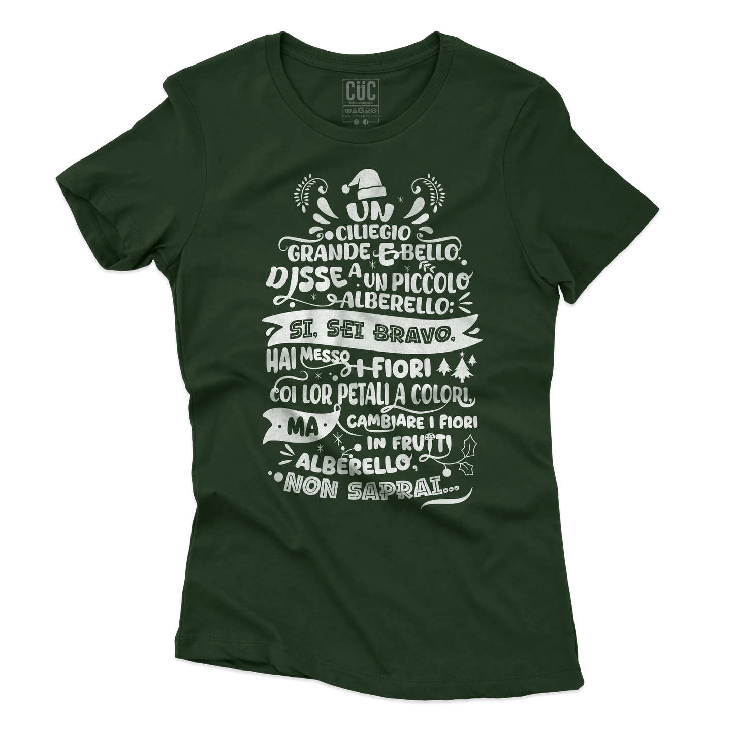 CUC T-SHIRT Poesia Natalizia Mariangela - FILM Fantozzi - Cult -  #chooseurcolor