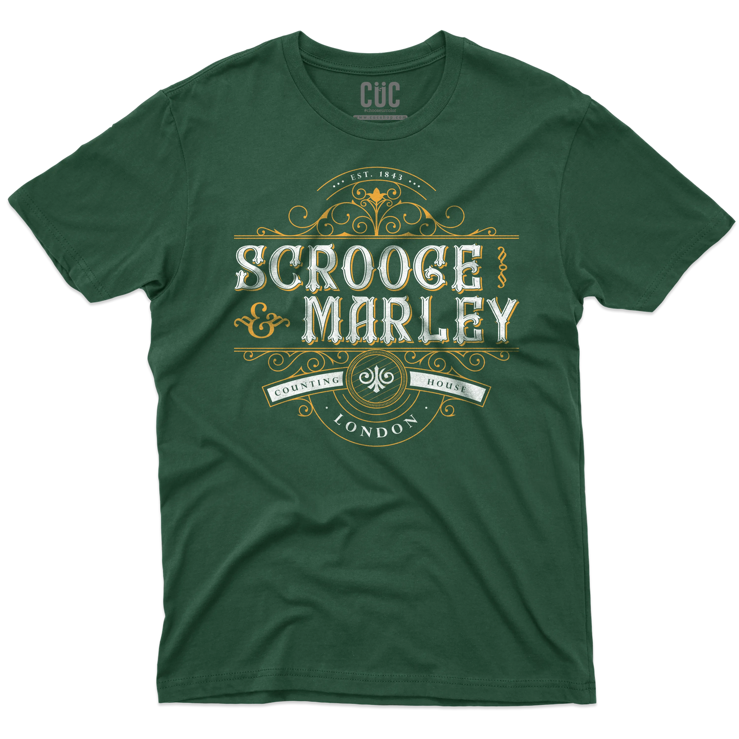 CUC T-SHIRT Scrooge & Marley Counting House - NATALE - PERSONAGGI FAMOSI - Charles Dickens - Canto di Natale -  #chooseurcolor