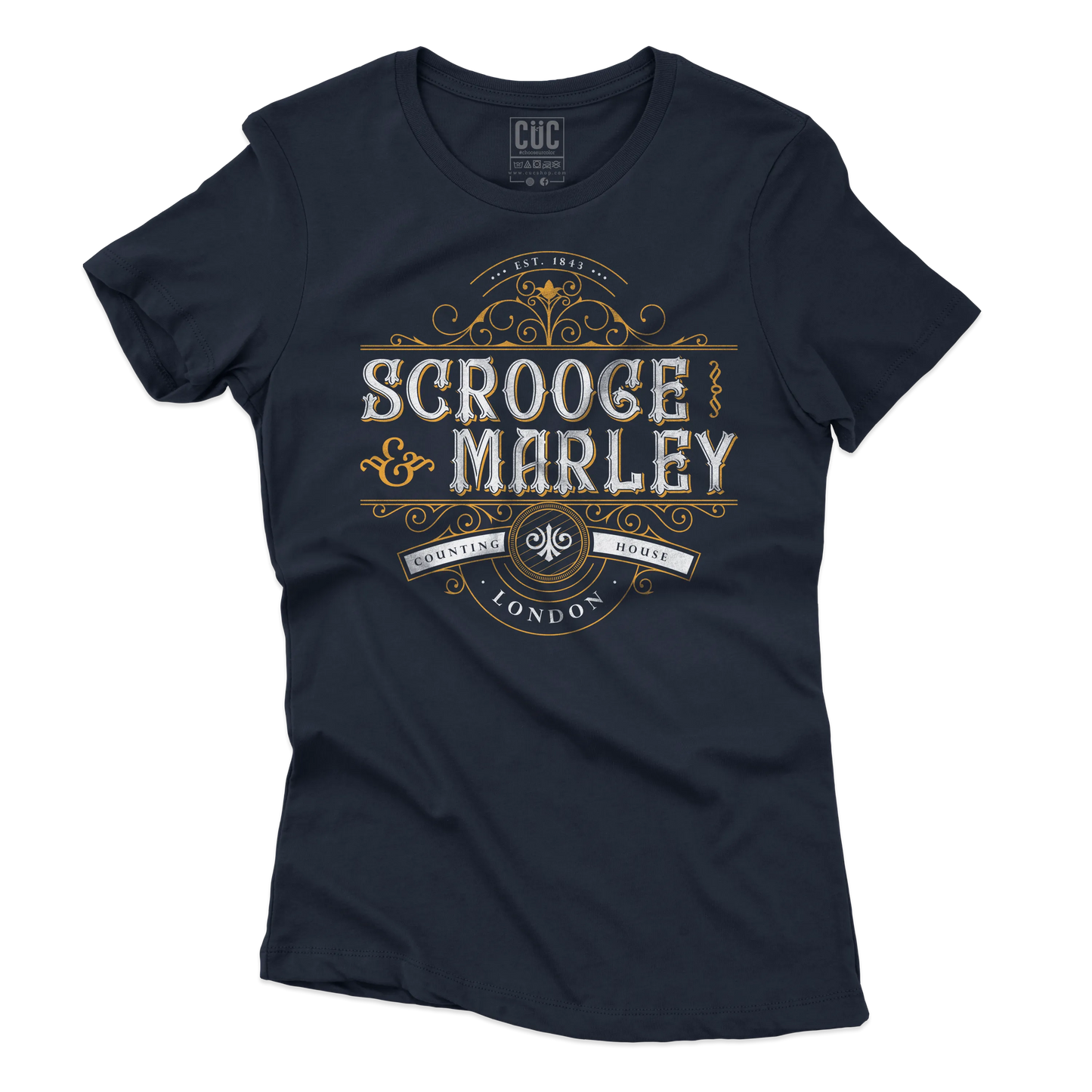 CUC T-SHIRT Scrooge & Marley Counting House - NATALE - PERSONAGGI FAMOSI - Charles Dickens - Canto di Natale -  #chooseurcolor