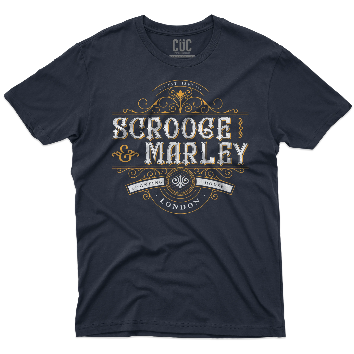 CUC T-SHIRT Scrooge & Marley Counting House - NATALE - PERSONAGGI FAMOSI - Charles Dickens - Canto di Natale -  #chooseurcolor