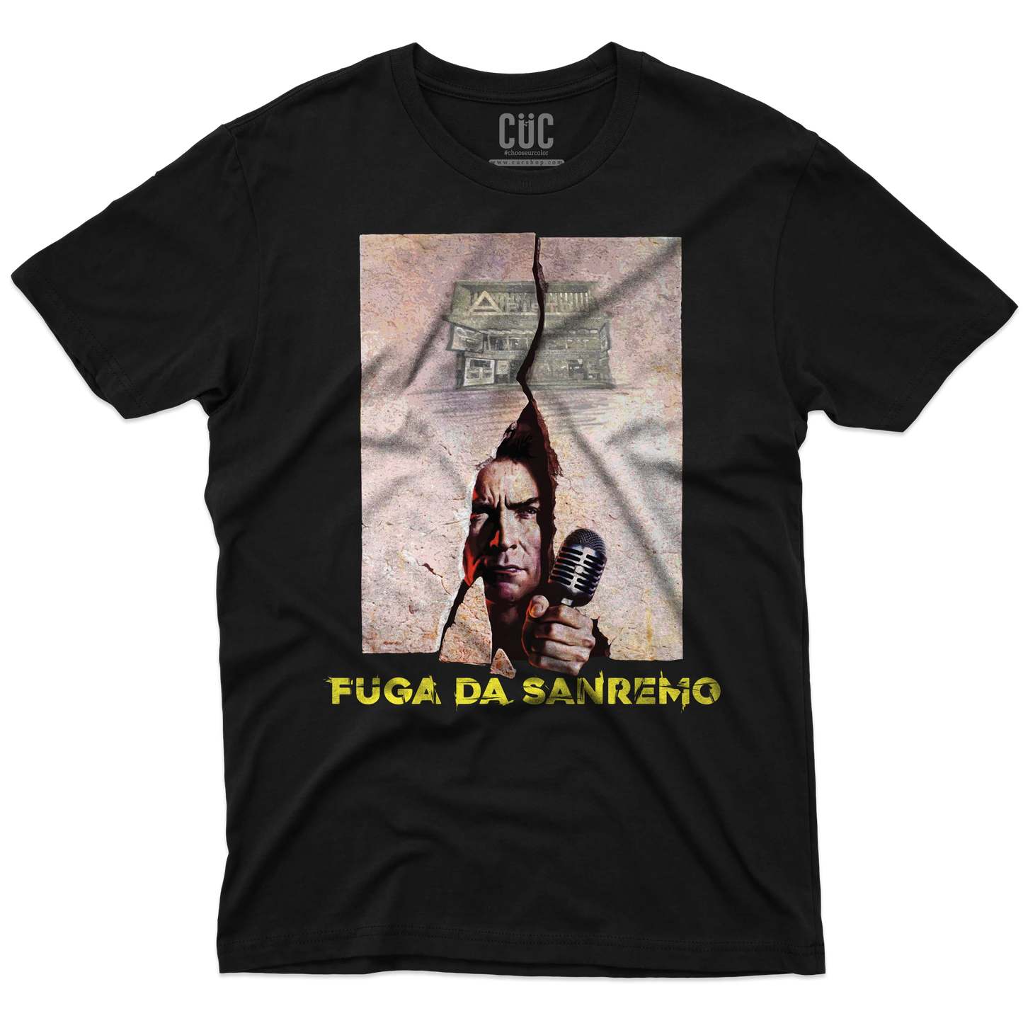 CUC T-SHIRT Fuga da Sanremo - FILM - MUSICA - Divertente - Festival - Parodia -  #chooseurcolor