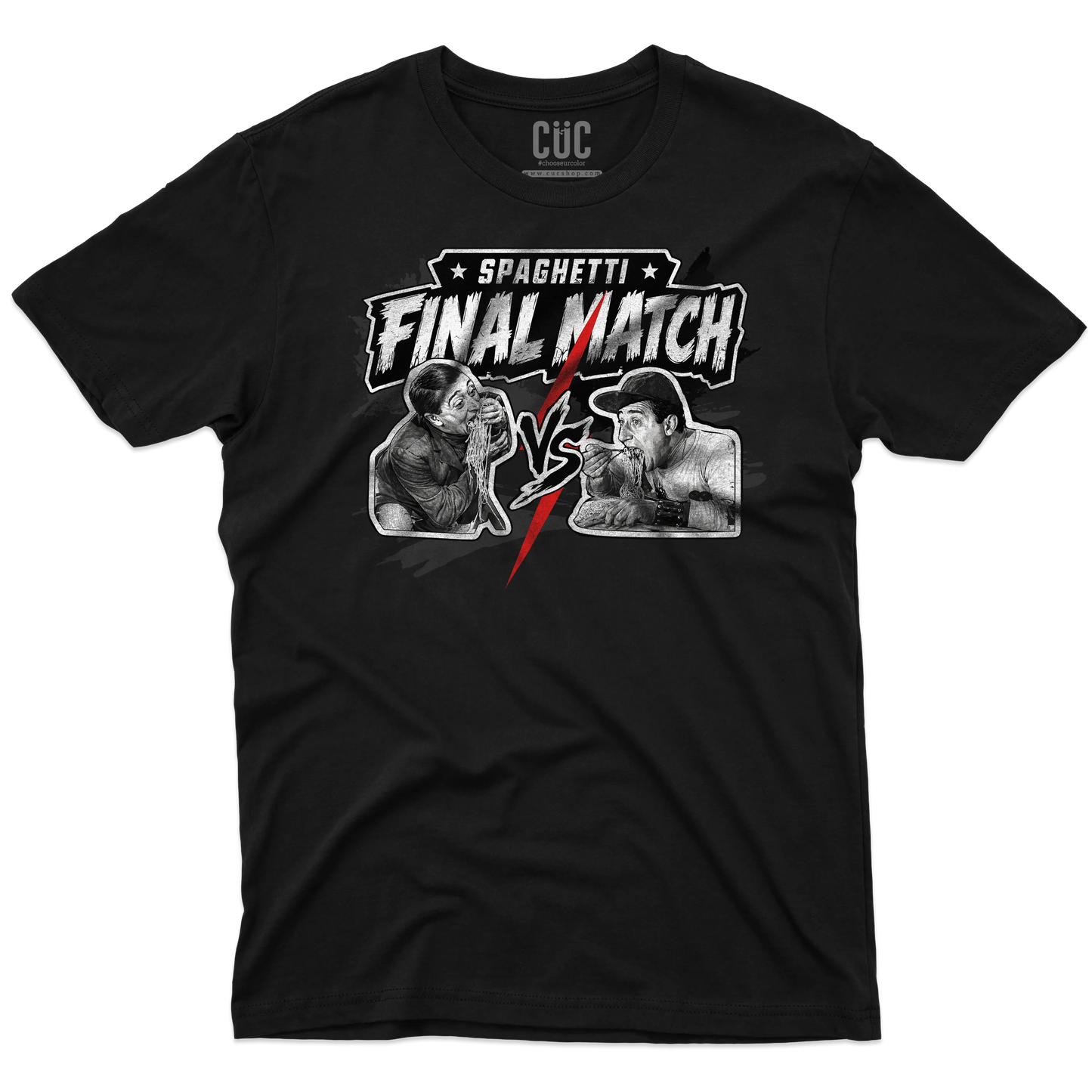 CUC T-SHIRT SPAGHETTI THE FINAL MATCH - FILM - PERSONAGGI FAMOSI - Divertente - Italian Style  -  #chooseurcolor