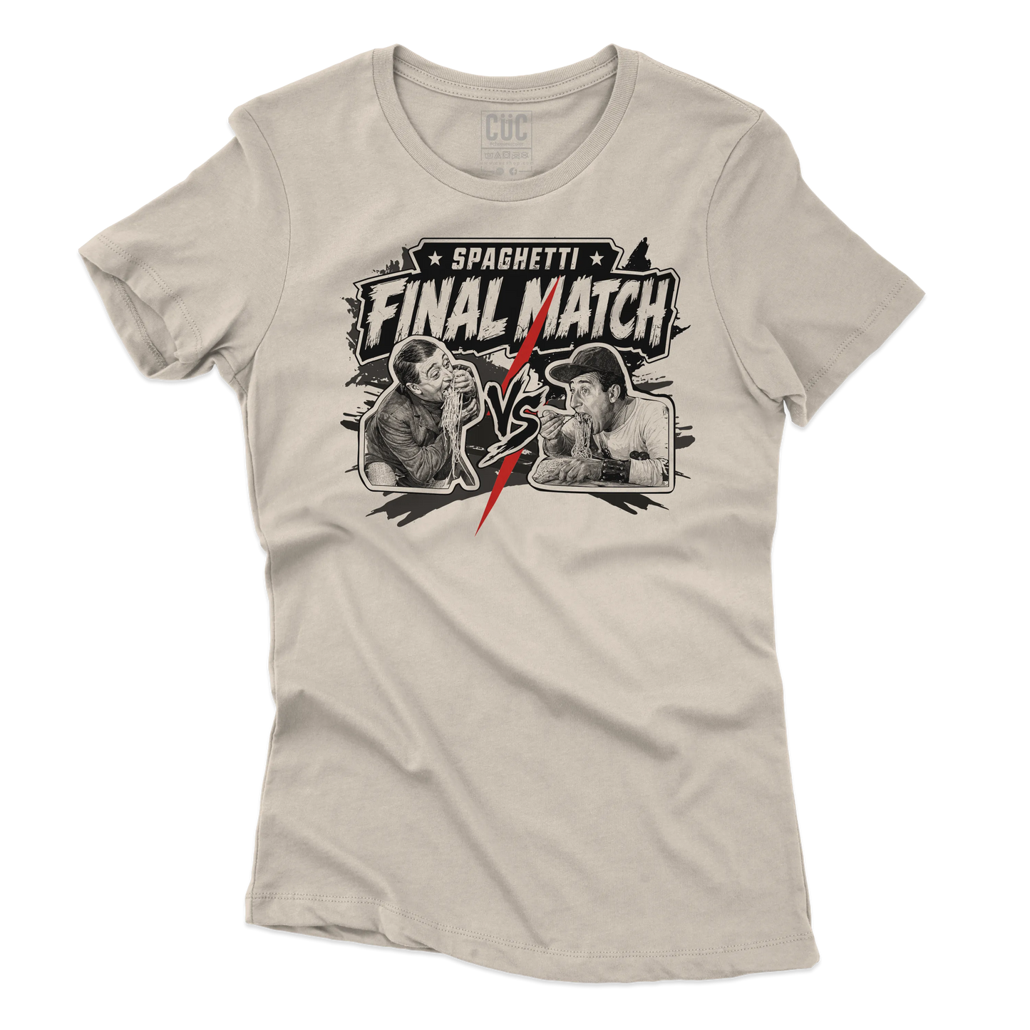 CUC T-SHIRT SPAGHETTI THE FINAL MATCH - FILM - PERSONAGGI FAMOSI - Divertente - Italian Style  -  #chooseurcolor