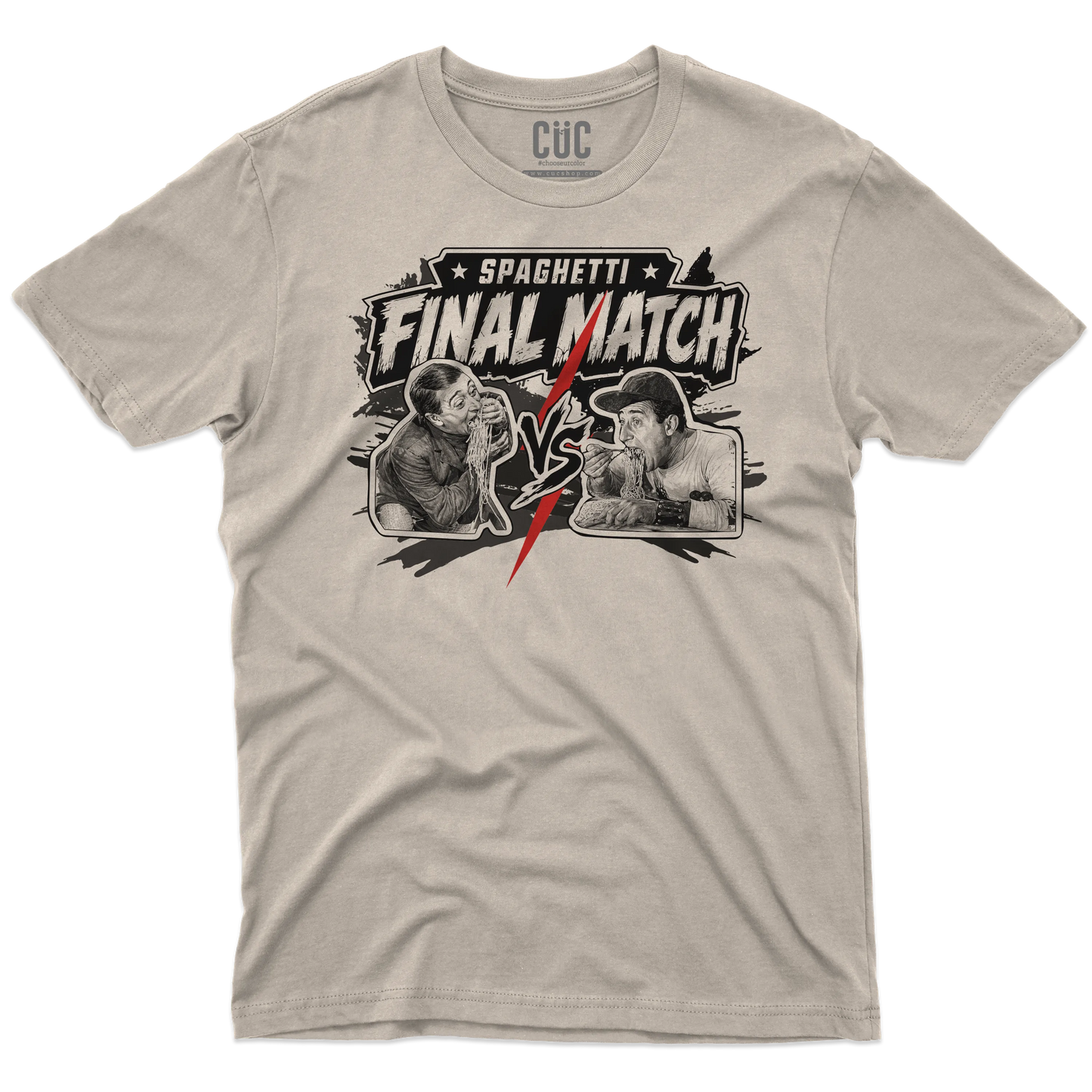CUC T-SHIRT SPAGHETTI THE FINAL MATCH - FILM - PERSONAGGI FAMOSI - Divertente - Italian Style  -  #chooseurcolor