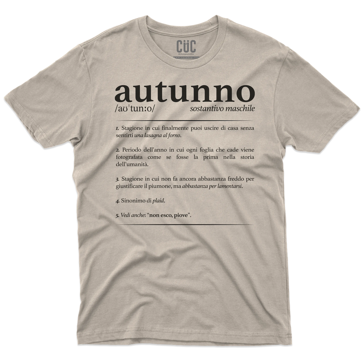 CUC T-SHIRT Definizione Autunno - AUTUNNO - Divertente -  #chooseurcolor