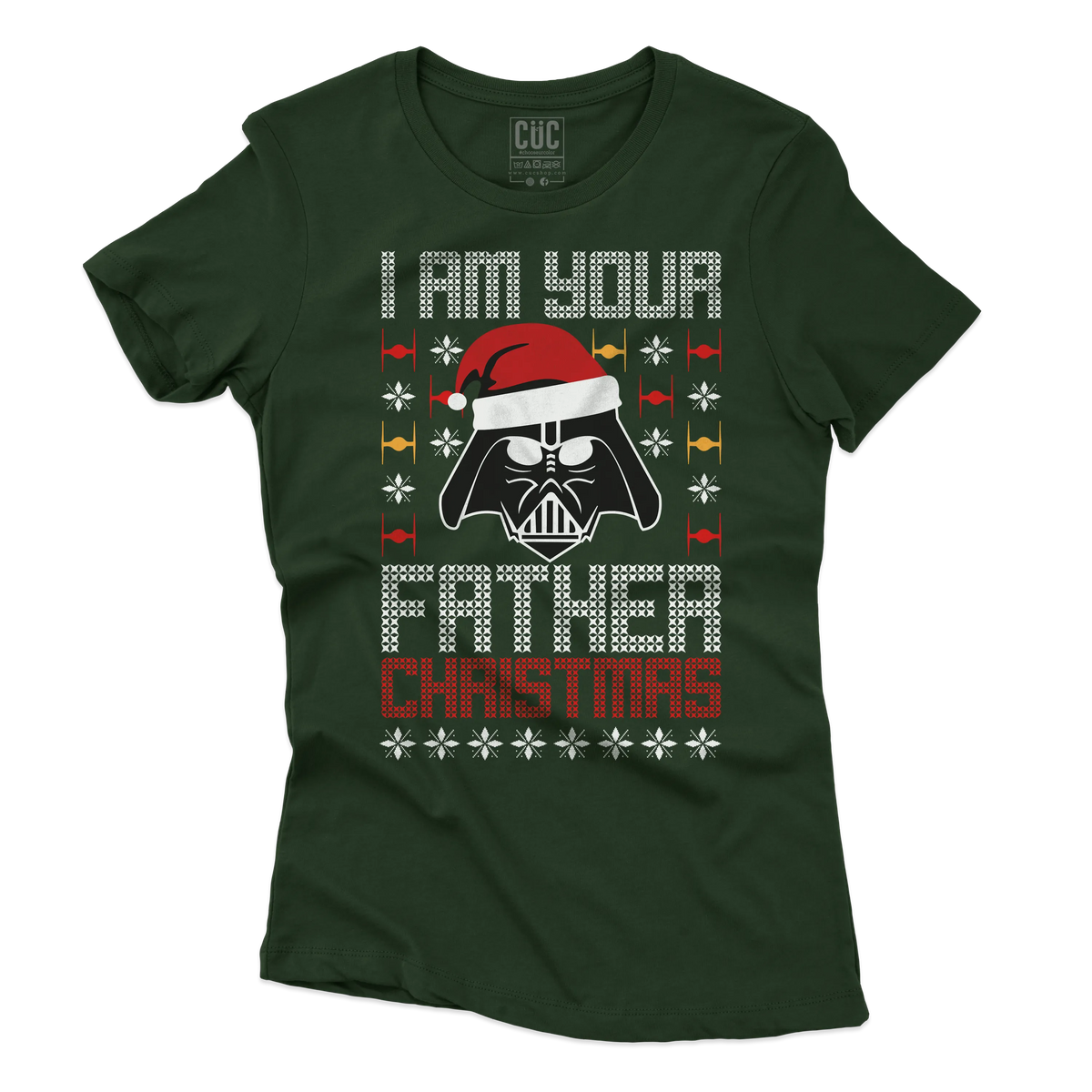 CUC T-SHIRT I AM YOUR FATHER CHRISTMAS - NATALE - PERSONAGGI FAMOSI - Divertente - Regalo - Star Wars -  #chooseurcolor