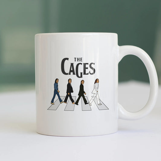 CUC TAZZA IN CERAMICA THE CAGES - FILM - MUSICA - PERSONAGGI FAMOSI - Divertente - Nicolas Cage - Beatles - Abbey Road -  #chooseurcolor