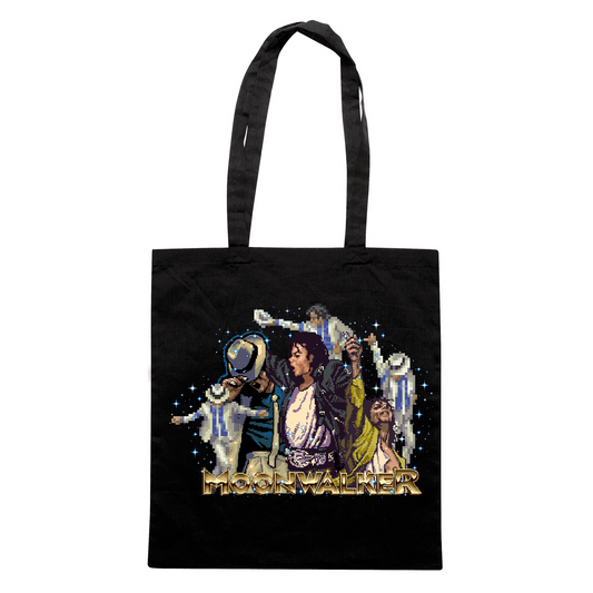 SHOPPER CUC MOONWALKER Jako PIXEL ART game film anni 90 King of Pop Nera M [IMGKEY:BLA:M:1]
