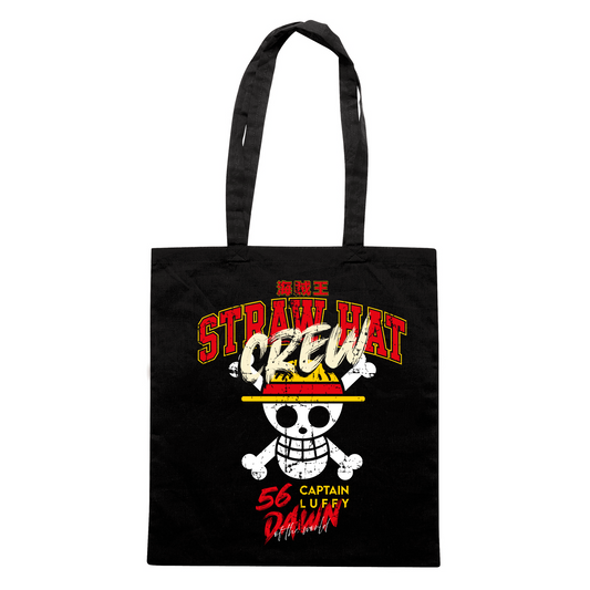 SHOPPER CUC CAPPELLO DI PAGLIA Captain Luffy anime manga Nera M [IMGKEY:BLA:M:1]