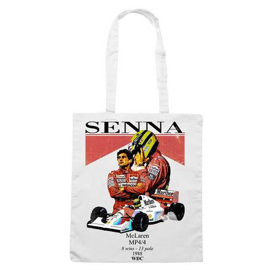 SHOPPER CUC Miti dell automobilismo Senna Bianca M [IMGKEY:WHI:M:1]