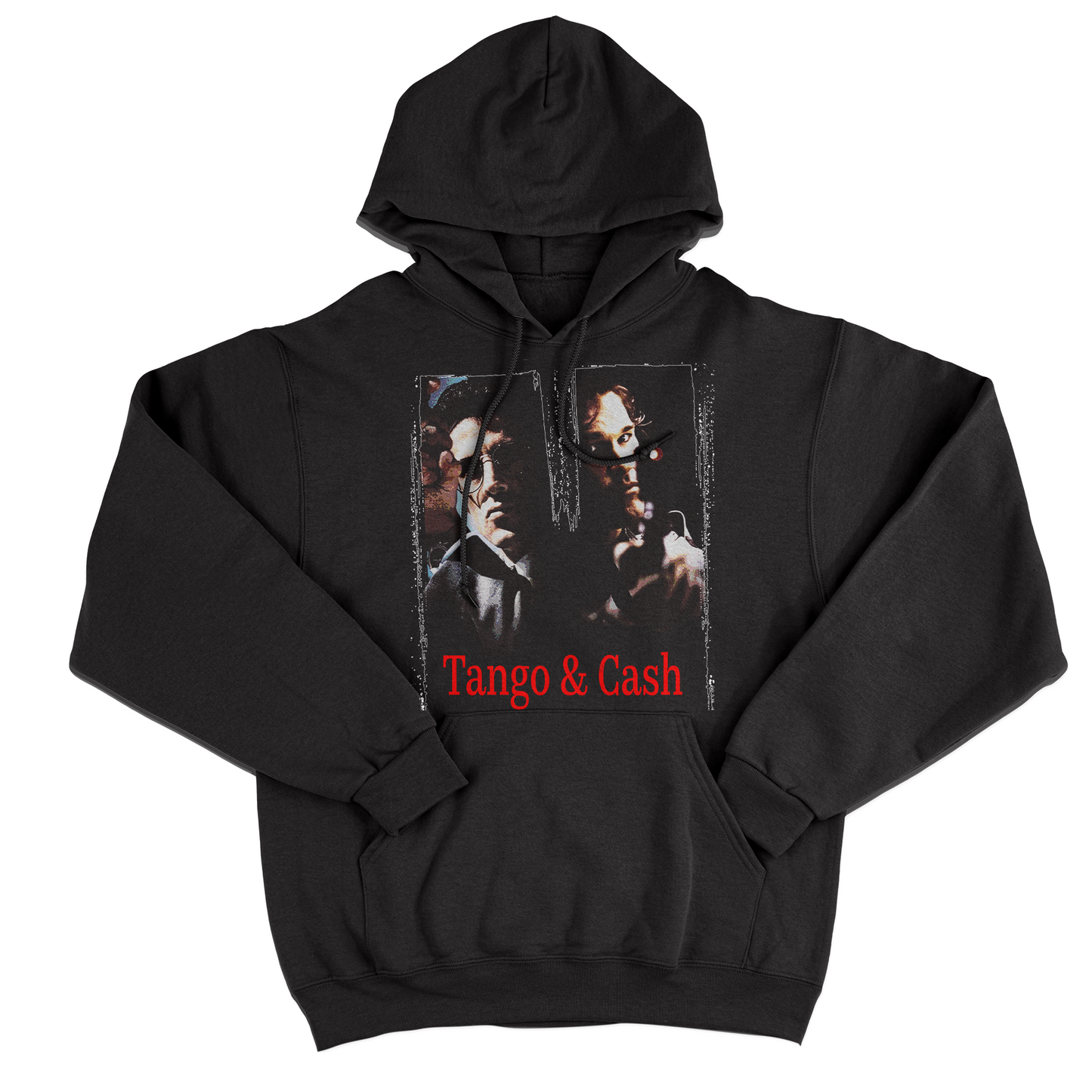 FELPA CAPPUCCIO CUC TANGO & CASH Cult Film Anni 90 vintage Stallone e Russell Nera M [IMGKEY:BLA:M:1]