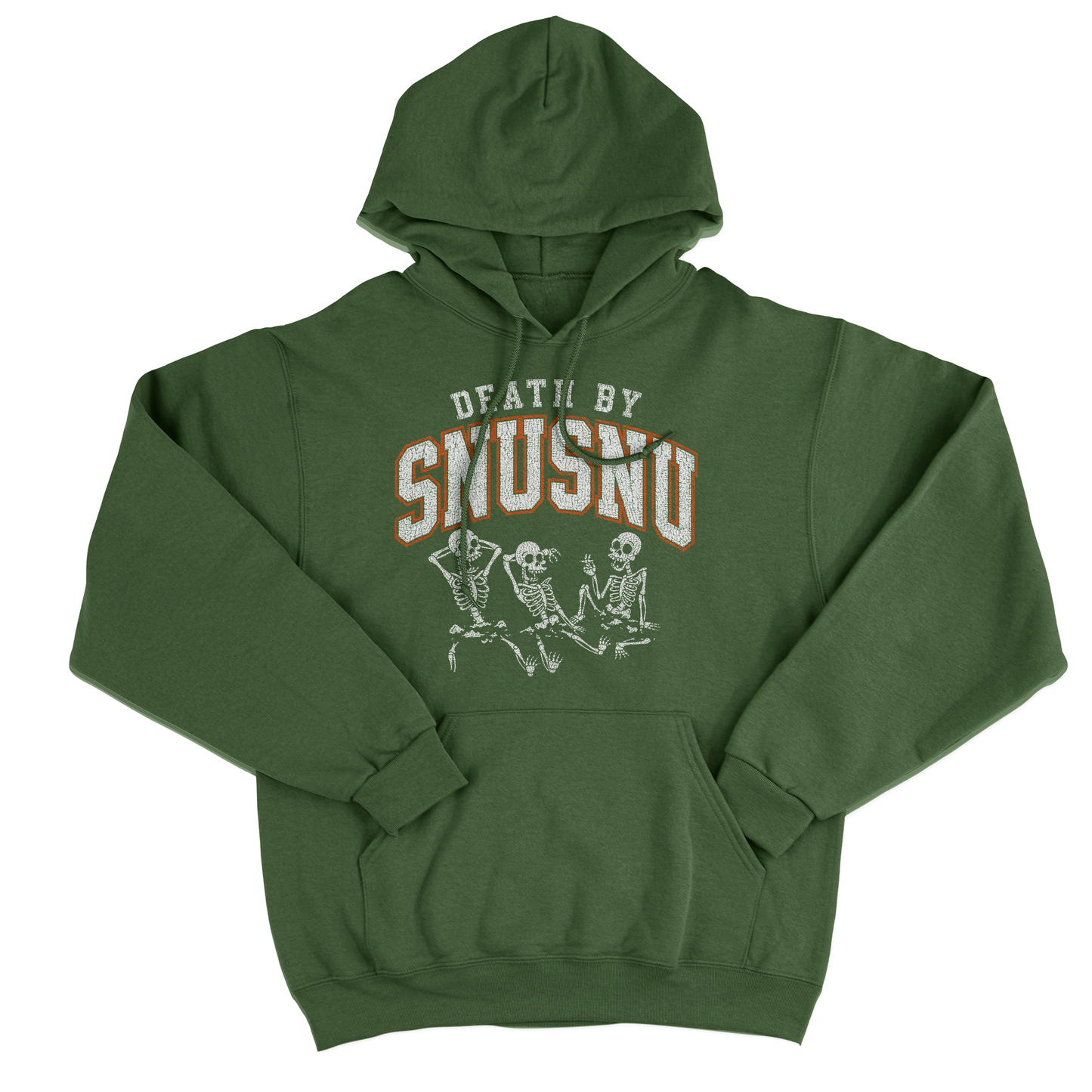 FELPA CAPPUCCIO CUC DEATH BY SNU SNU Futurama citazione cult Verde Militare M [IMGKEY:MIL:M:1]