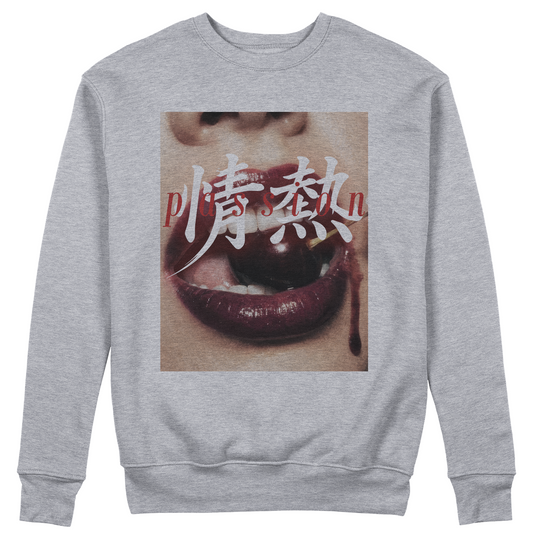 FELPA GIROCOLLO PASSION maglia fotografica Passione love Grigio #chooseurcolor