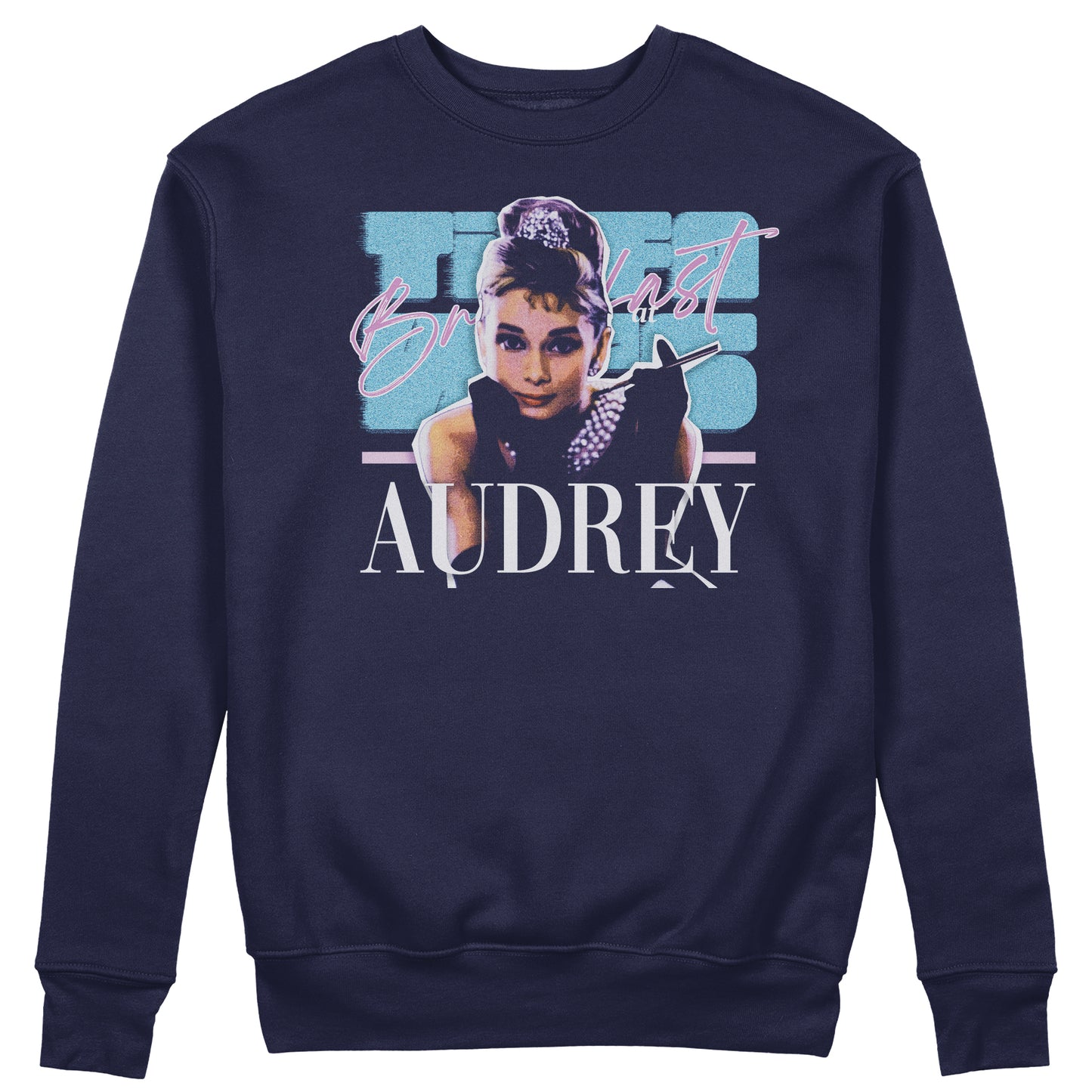 FELPA GIROCOLLO AUDREY Colazione da Tiffany film cult classic Blu #chooseurcolor