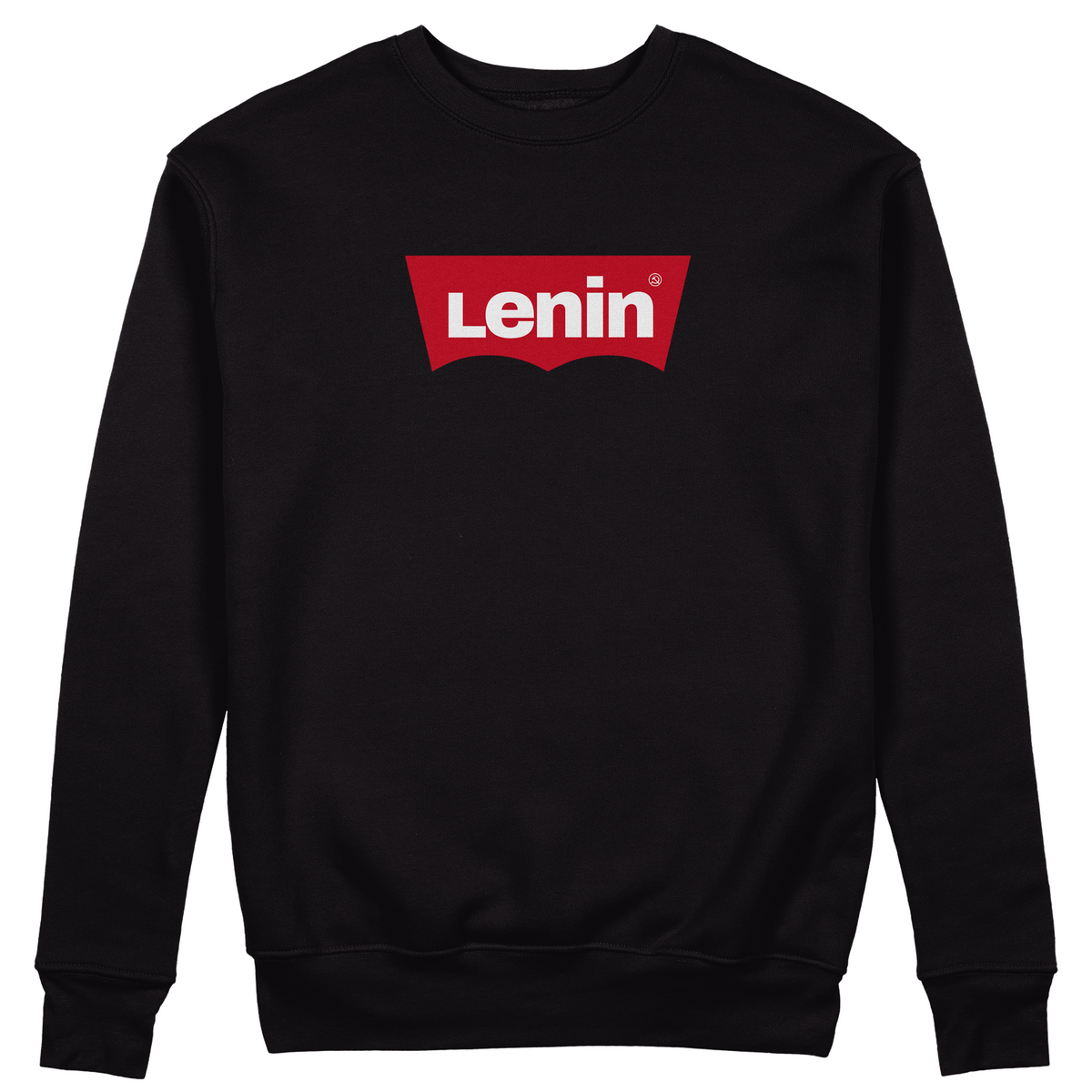 FELPA GIROCOLLO CUC Lenin like jeans comunismo Nera M [IMGKEY:BLA:M:1]