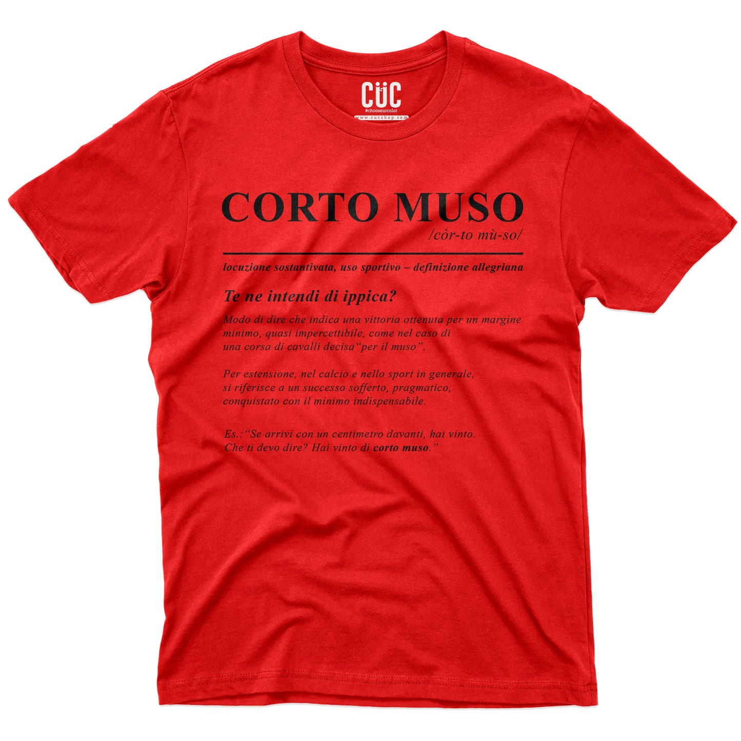 T-SHIRT CORTO MUSO te ne intendi di Ippica Max Risultatisti Allegri #chooseurcolor