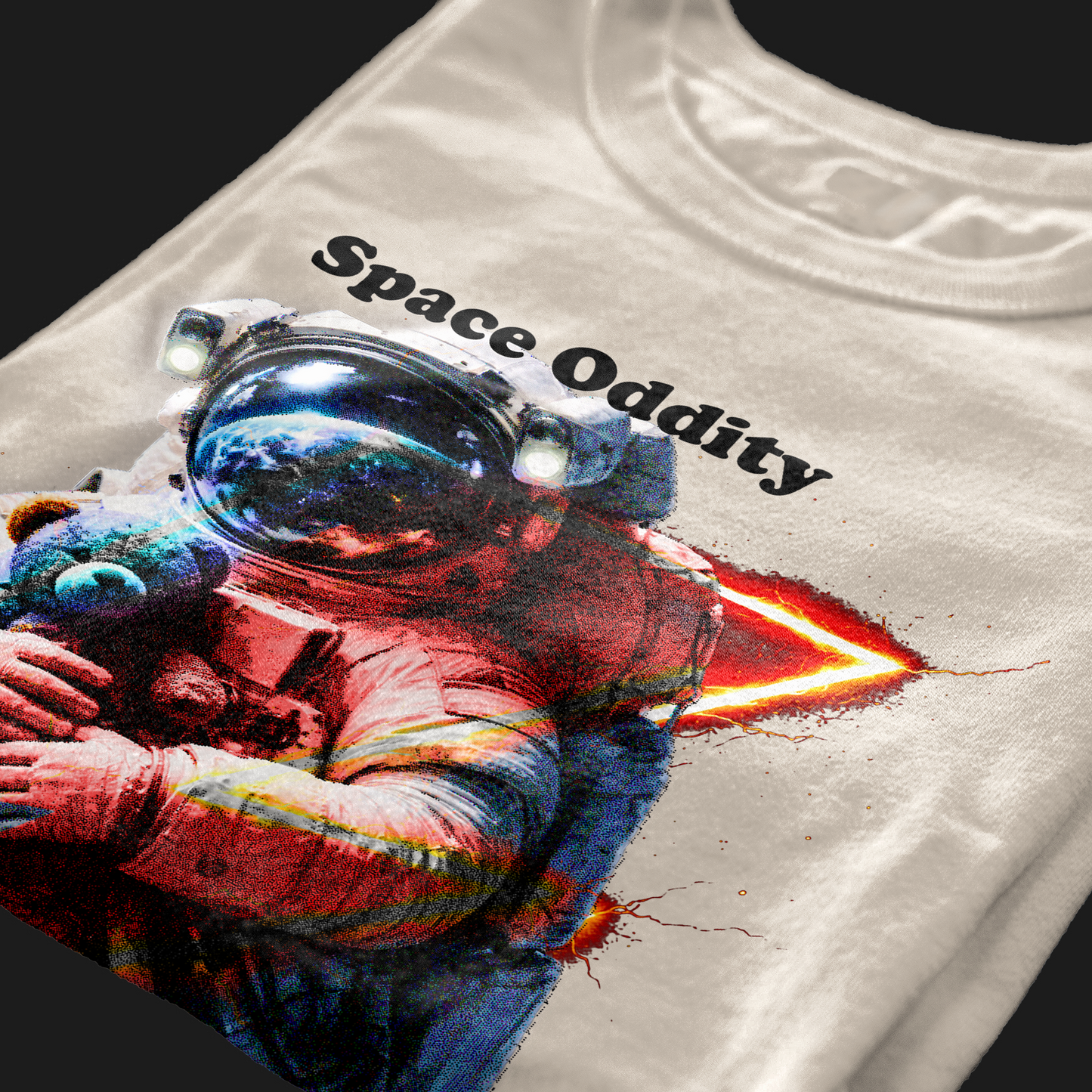 T-SHIRT CUC MAJOR TOM space oddity David Bowie best song Ground control Sabbia M [IMGKEY:SAN:M:4]