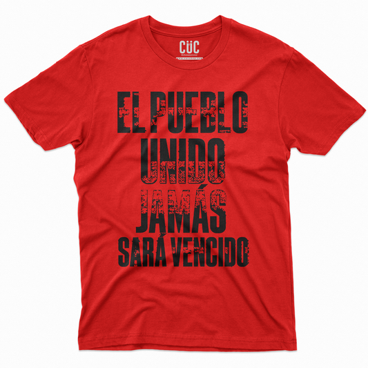 T-SHIRT CUC EL PUEBLO UNIDO canto Rossa M [IMGKEY:RED:M:1]