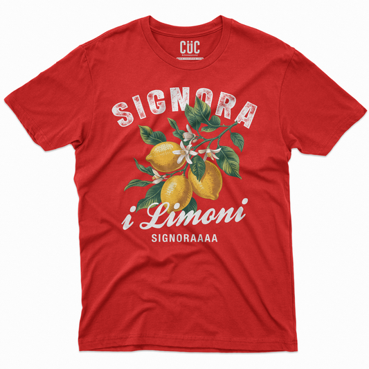 T-SHIRT Meme Fashion Signora i Limoni Web Viral Rossa M [IMGKEY:RED:M:2]