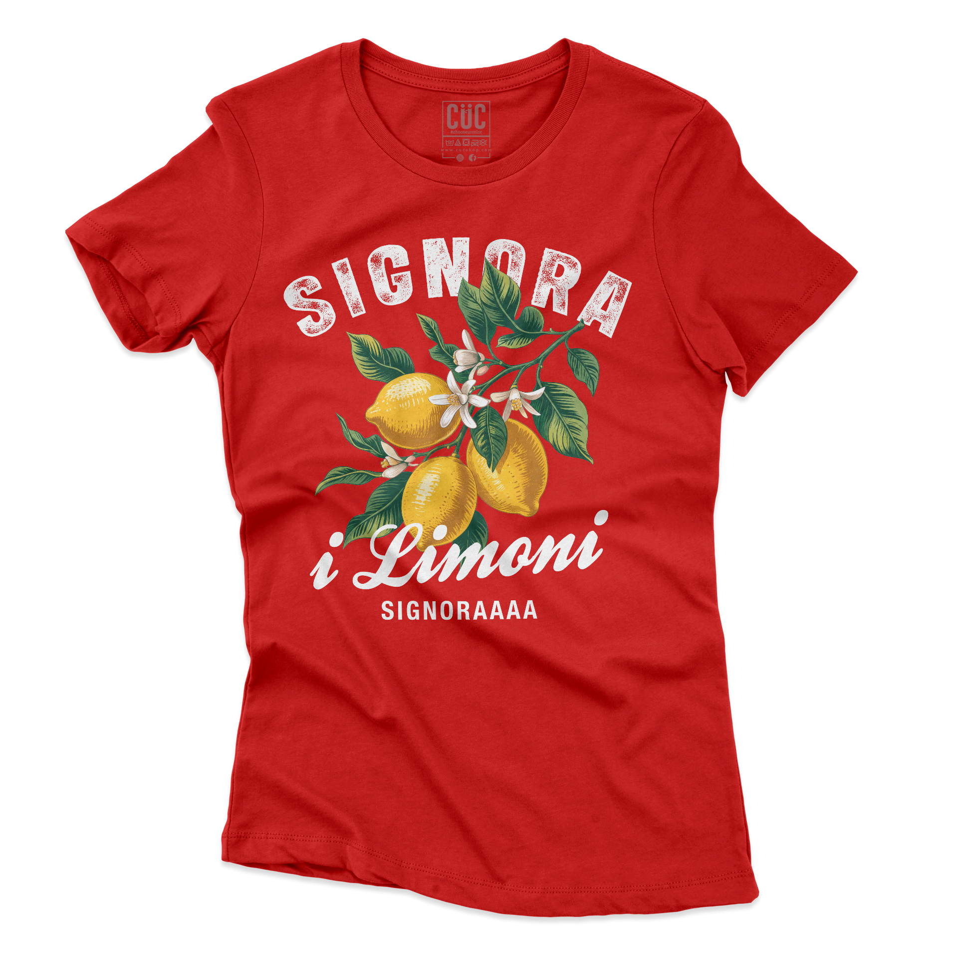 T-SHIRT Meme Fashion Signora i Limoni Web Viral Rossa W [IMGKEY:RED:W:1]