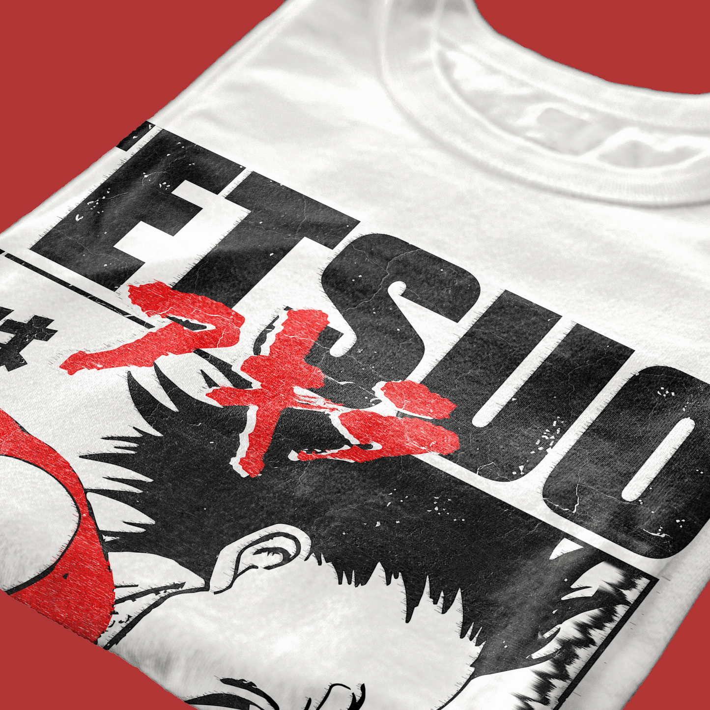 T-SHIRT CUC Io Sono Tetsuo Anime Manga Cult Pop colture Cyberpunk Akira Bianca M [IMGKEY:WHI:M:4]