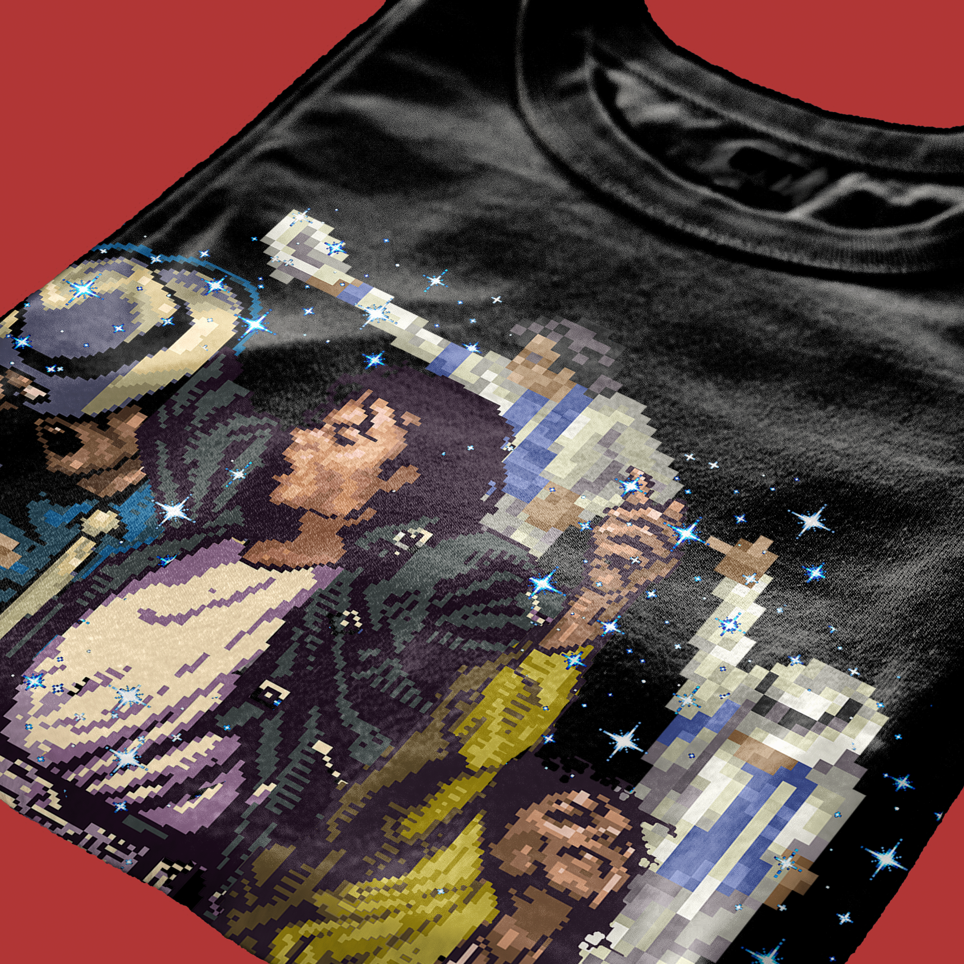 T-SHIRT CUC MOONWALKER Jako PIXEL ART game film anni 90 King of Pop Nera M [IMGKEY:BLA:M:4]