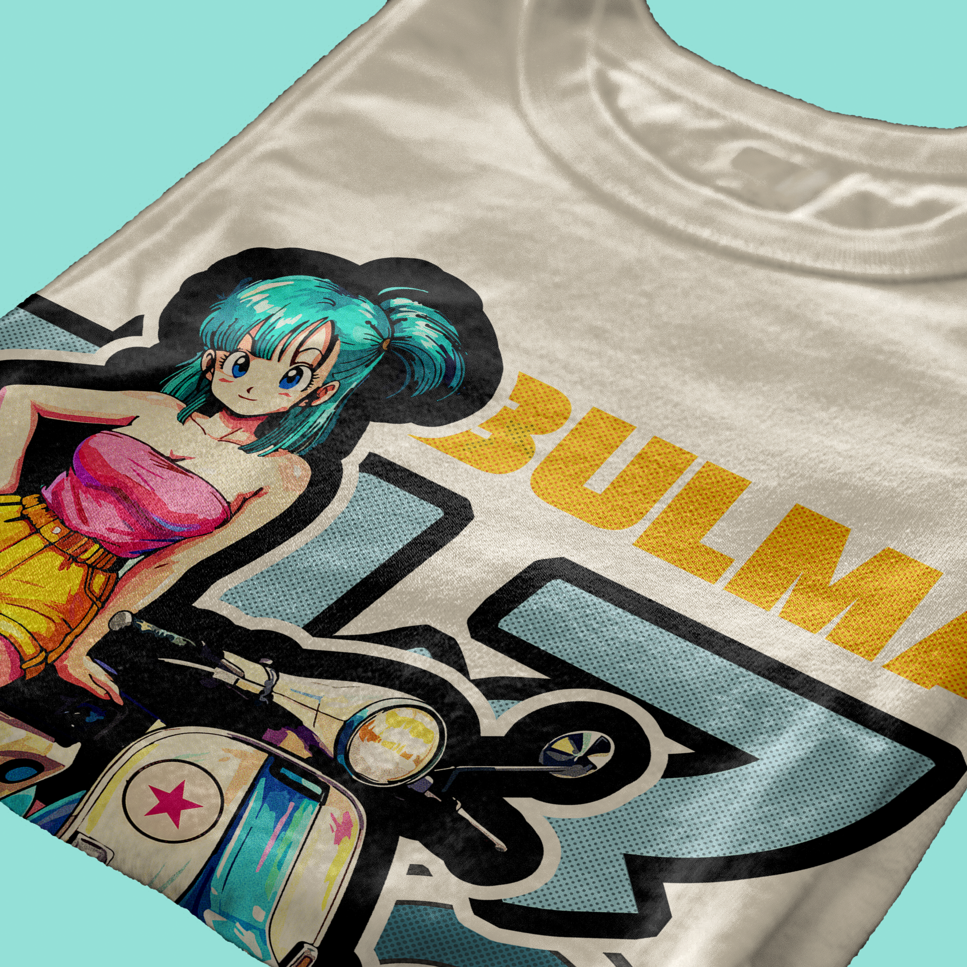 T-SHIRT CUC ANIME BULMA 150CC motorino e classic manga Sabbia M [IMGKEY:SAN:M:4]
