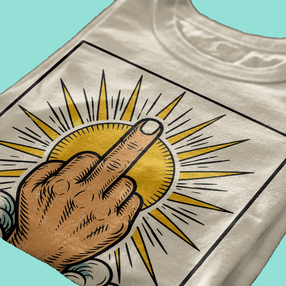T-SHIRT CUC Tarocchi IL DITO MEDIO Sabbia M [IMGKEY:SAN:M:4]