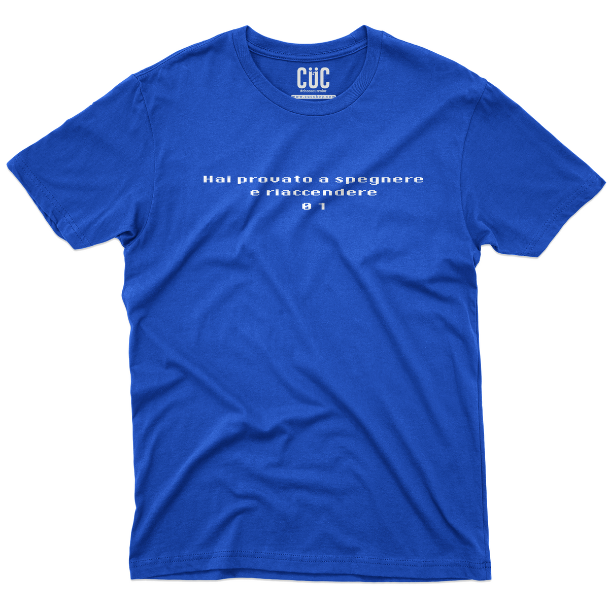 T-SHIRT hai provato a spegnere e riaccendere problem solving Blu Royal M [IMGKEY:ROY:M:1]
