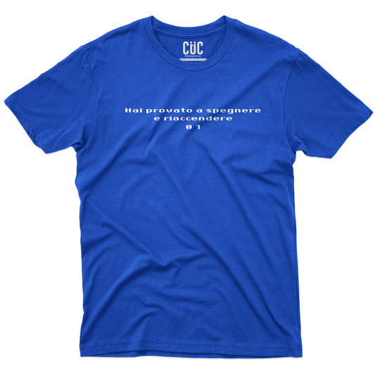 T-SHIRT hai provato a spegnere e riaccendere problem solving Blu Royal M [IMGKEY:ROY:M:1]