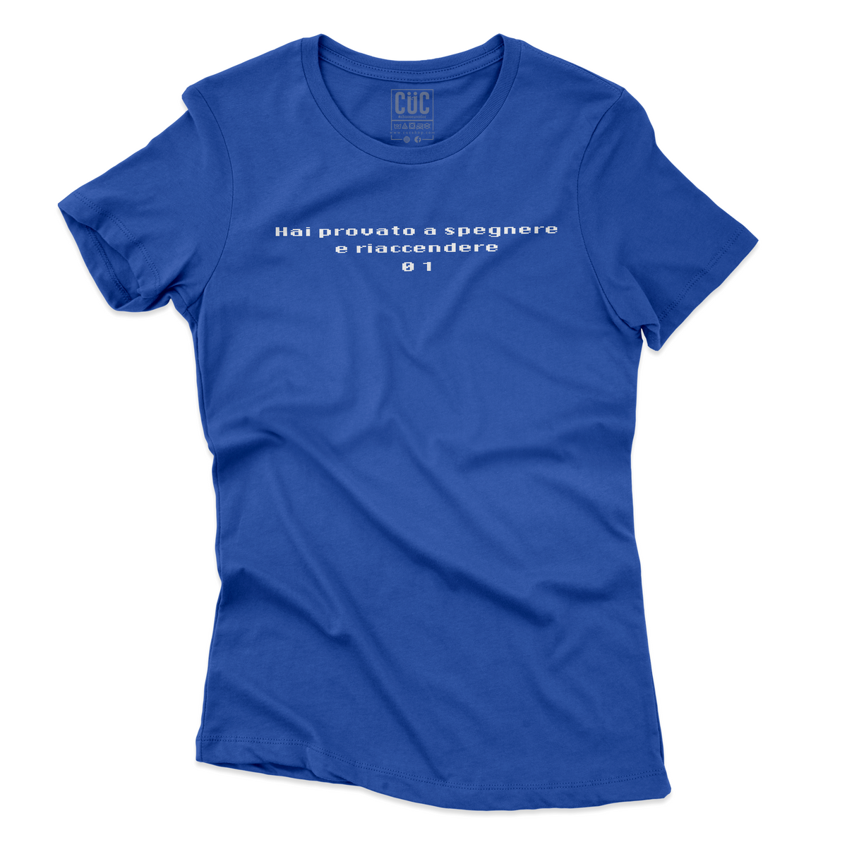 T-SHIRT hai provato a spegnere e riaccendere problem solving Blu Royal W [IMGKEY:ROY:W:3]