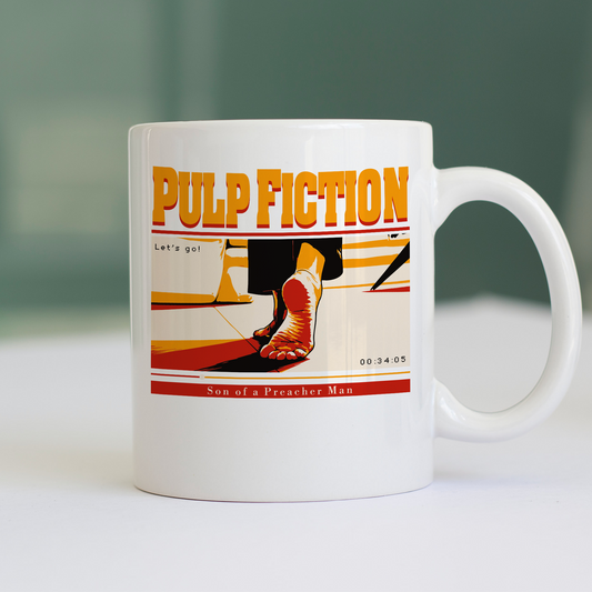 Tazza MIA FEET pulp fiction tarantino Bianca #chooseurcolor
