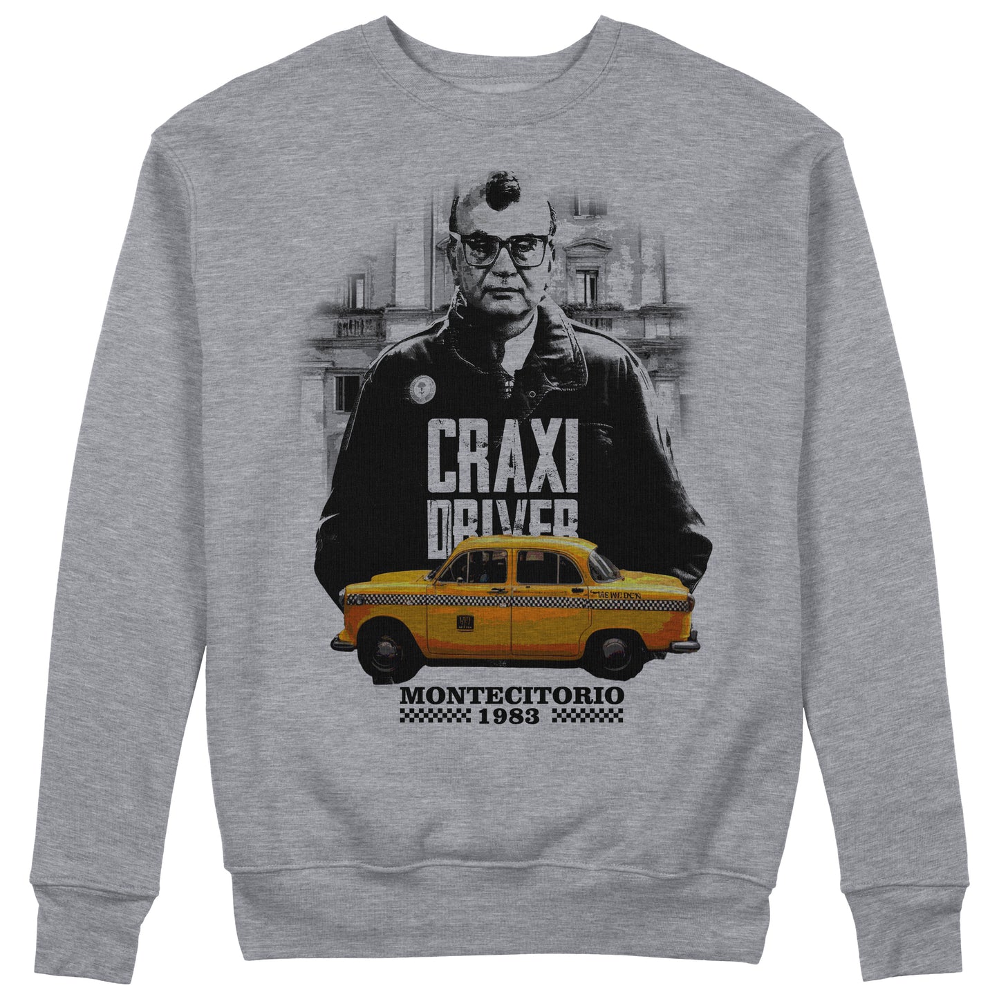Felpa Girocollo Taxi\Craxi Driver - Film cult  #chooseurcolor