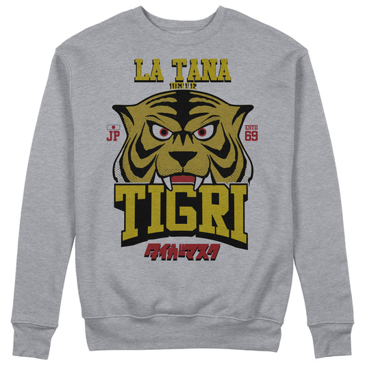 Felpa Girocollo LA TANA DELLE TIGRI -  tigerman L'uomo tigre - Wrestling - Gym #chooseurcolor
