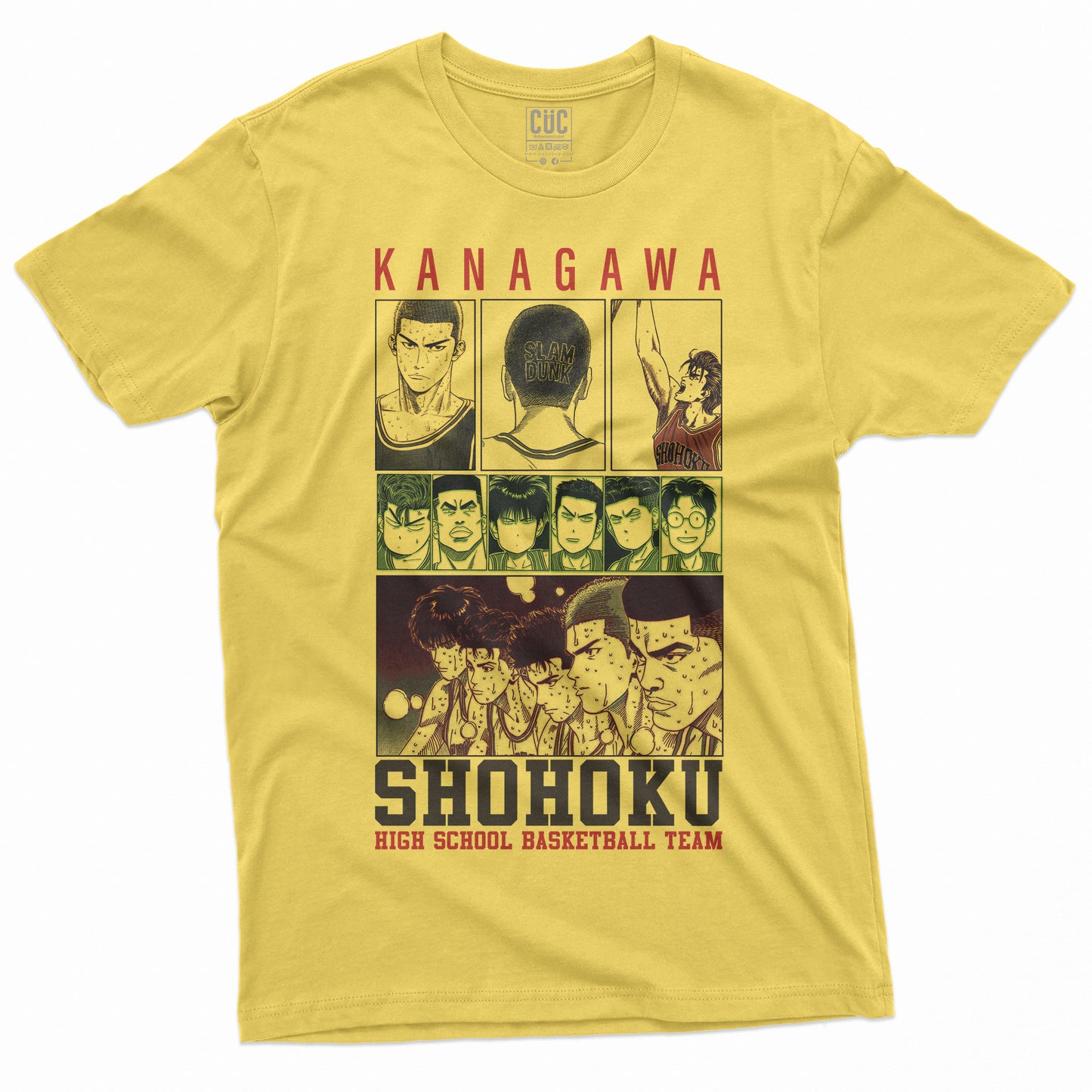 CUC T-Shirt SHOHOKU KANAGAWA - Basketball Team - Manga - Anime SLAM DUNK  #chooseurcolor