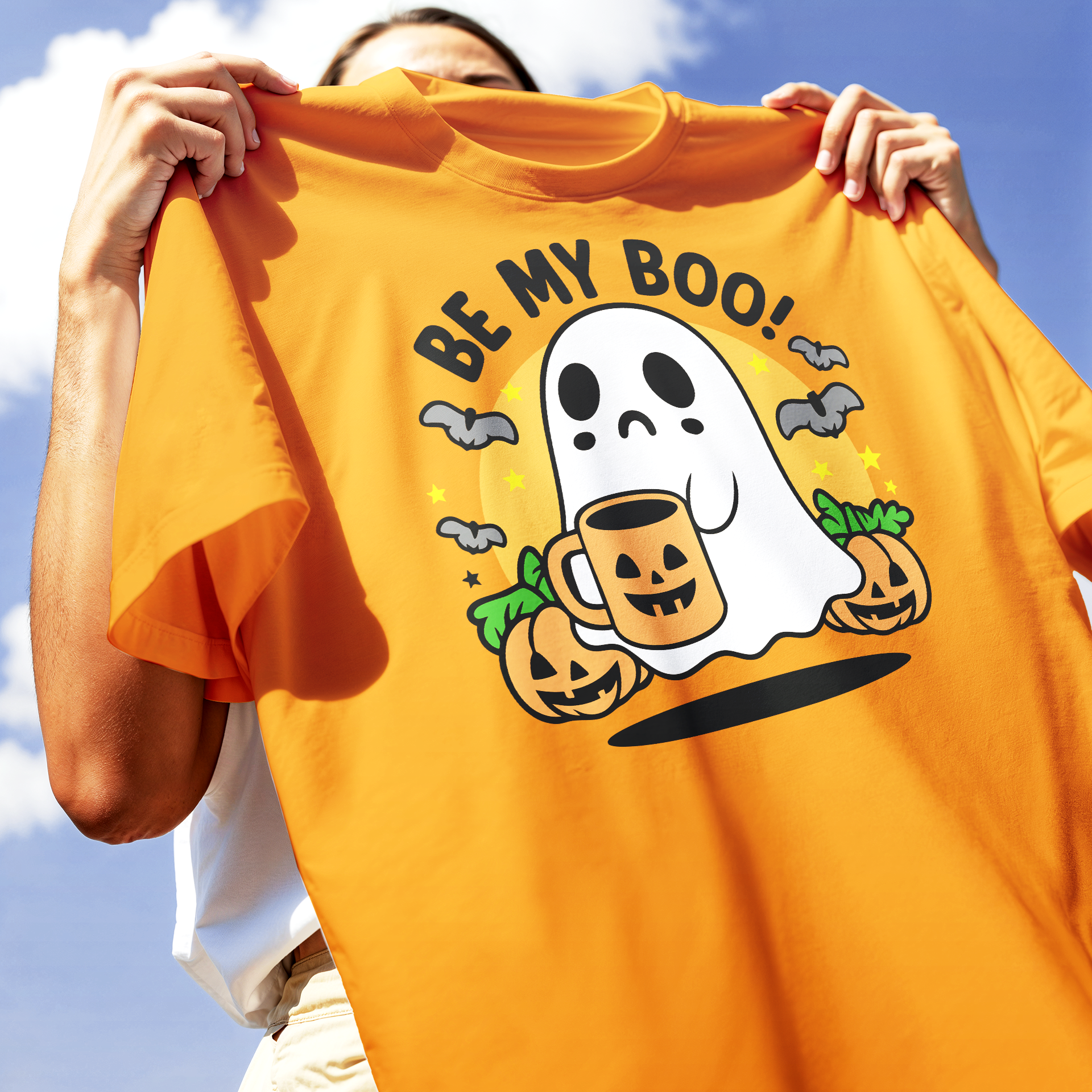 T-shirt Uomo Halloween Donna Fantasma Spettrale Magliette - Foto 2