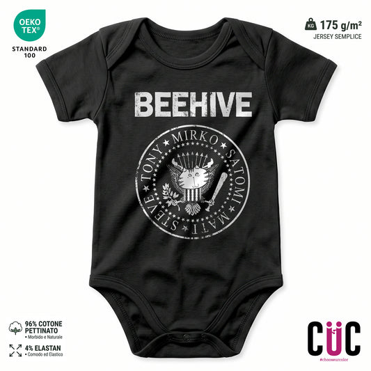 BODY BAMBINO BEEHIVE RAMONES DARK Nera M [IMGKEY:BLA:M:1]