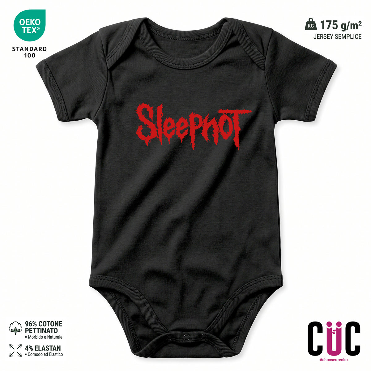 BODY BAMBINO SLEEP NOT METAL Nera M [IMGKEY:BLA:M:1]