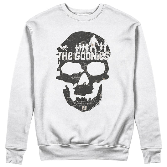 Felpa Girocollo THE GOONIES MAP - Skull - Cult Movies #chooseurcolor